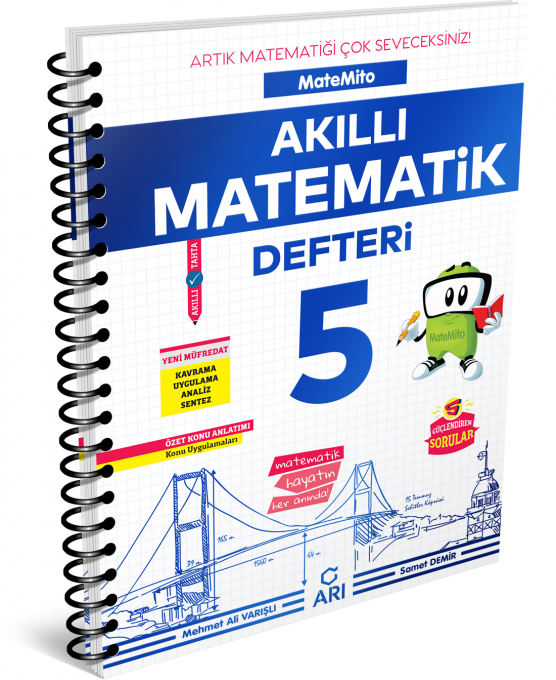 SÜPER FİYAT - Arı Yayınları 5. Sınıf Akıllı Matematik Defteri Matemito Arı Yayınları