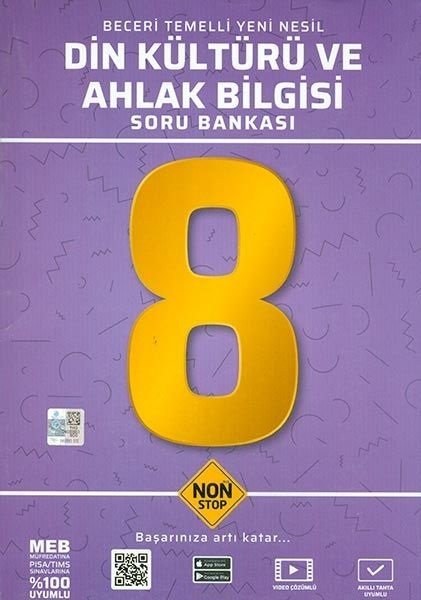 Non Stop 8. Sınıf Din Kültürü ve Ahlak Bilgisi Beceri Temelli Soru Bankası Non Stop Yayınları