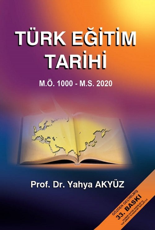 Pegem Türk Eğitim Tarihi 33. Baskı - Yahya Akyüz Pegem Akademi Yayıncılık