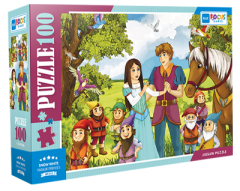 Snow White Pamuk Prenses 100 Parça Puzzle Blue Focus Games