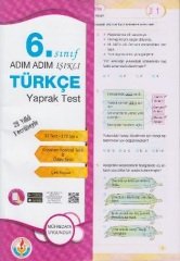 SÜPER FİYAT - Bilal Işıklı 6. Sınıf Türkçe Yaprak Test Adım Adım Işıklı Bilal Işıklı Yayınları