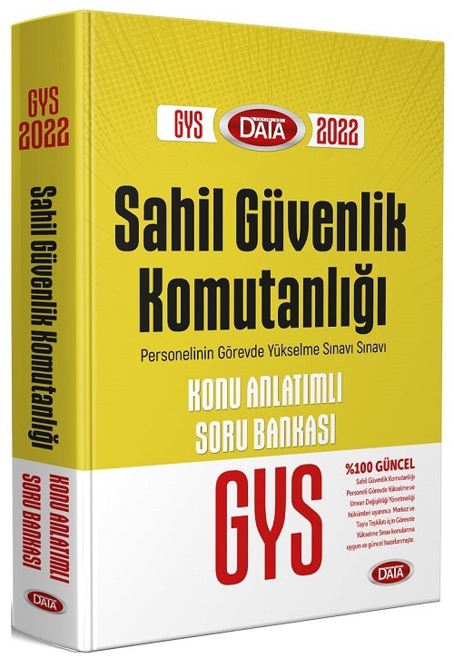 Data 2022 GYS Sahil Güvenlik Komutanlığı Konu Anlatımlı Soru Bankası Görevde Yükselme Data Yayınları