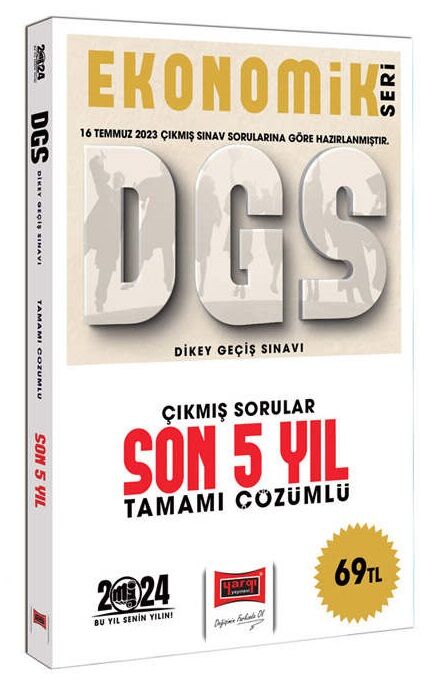 Yargı 2024 DGS Çıkmış Sorular Son 5 Yıl Çözümlü Ekonomik Seri Yargı Yayınları