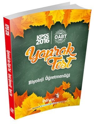 SÜPER FİYAT - İhtiyaç ÖABT Biyoloji Öğretmenliği Yaprak Test İhtiyaç Yayıncılık