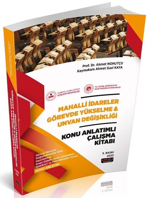 Savaş 2025 GYS Mahalli İdareler Görevde Yükselme ve Ünvan Değişikliği Konu Anlatımlı Çalışma Kitabı 3. Baskı - Ahmet Nohutçu Savaş Yayınları