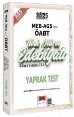 Yargı 2025 ÖABT MEB-AGS Türk Dili ve Edebiyatı Öğretmenliği Yaprak Test Yargı Yayınları