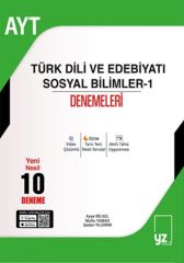 YZ Yayınları YKS AYT Türk Dili ve Edebiyatı Sosyal Bilimler-1 10 Deneme YZ Yayınları