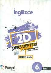 Pergel 6. Sınıf İngilizce 2D Ders Defteri Pergel Yayınları