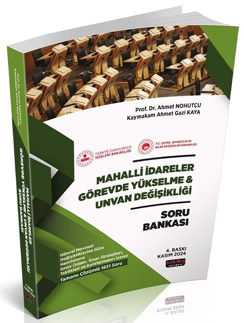 Savaş 2024 GYS Mahalli İdareler Görevde Yükselme ve Ünvan Değişikliği Soru Bankası 4. Baskı - Ahmet Nohutçu Savaş Yayınları