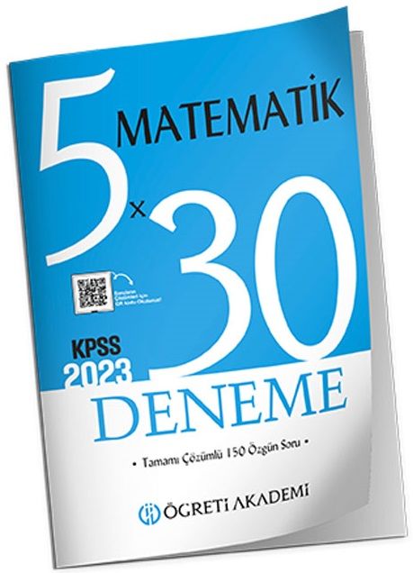 SÜPER FİYAT - Öğreti 2023 KPSS Matematik 5x30 Deneme Çözümlü Öğreti Akademi