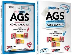 Yediiklim 2025 MEB-AGS Tarih, Türkiye Coğrafyası, Anayasa Konu Anlatımı + Soru Bankası 2 li Set - Ahmet Uğur Karakuza Yediiklim Yayınları