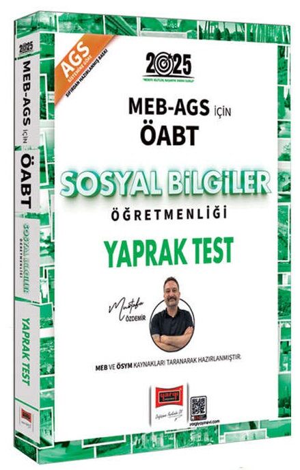 Yargı 2025 ÖABT MEB-AGS Sosyal Bilgiler Öğretmenliği Yaprak Test - Mustafa Özdemir Yargı Yayınları