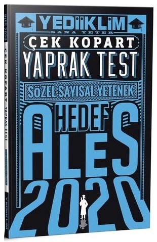 Yediiklim 2020 ALES Yaprak Test Çek Kopart Yediiklim Yayınları