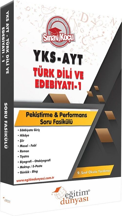 SÜPER FİYAT - Eğitim Dünyası YKS AYT 9. Sınıf Türk Dili ve Edebiyatı-1 Sınav Koçu Soru Fasikülü Eğitim Dünyası Yayınları