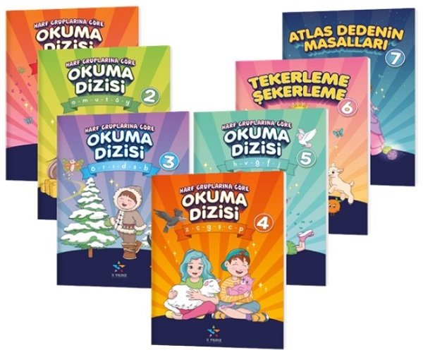 5 Yıldız 4. Sınıf Harf Gruplarına Göre Okuma Dizisi 7 Kitap Set 5 Yıldız Yayınları