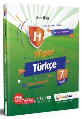 Hiper Zeka 7. Sınıf Hiper Türkçe Konu Anlatımlı Soru Bankası - Hasan Aksoy Hiper Zeka Yayınları