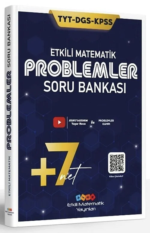 Etkili Matematik YKS TYT KPSS DGS Problemler Soru Bankası Video Çözümlü Etkili Matematik Yayınları