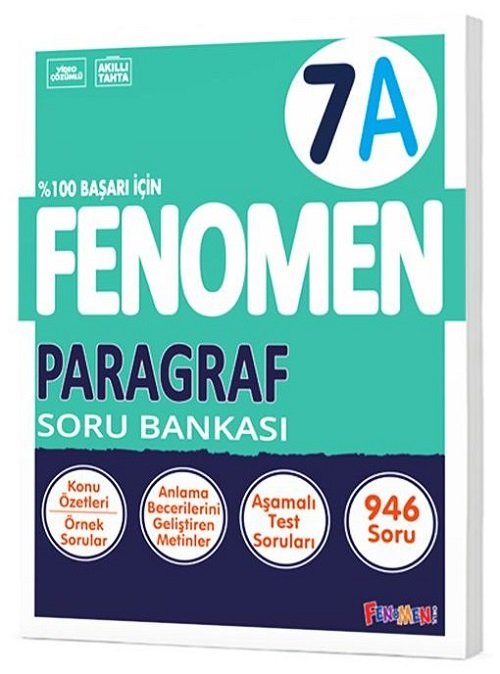 Gama 7. Sınıf Paragraf Fenomen A Soru Bankası Gama Yayınları