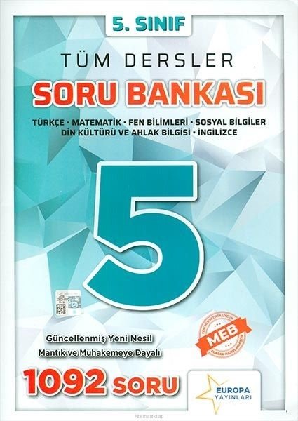 Europa 5. Sınıf Tüm Dersler Soru Bankası Europa Yayınları