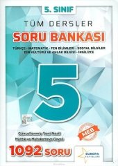 Europa 5. Sınıf Tüm Dersler Soru Bankası Europa Yayınları