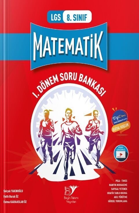 Beyin Takımı 8. Sınıf LGS Matematik 1. Dönem Soru Bankası Video Çözümlü Beyin Takımı Yayınları