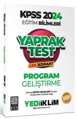 SÜPER FİYAT - Yediiklim 2024 KPSS Eğitim Bilimleri Program Geliştirme Yaprak Test Çek Kopart Yediiklim Yayınları