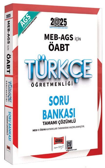 Yargı 2025 ÖABT MEB-AGS Türkçe Öğretmenliği Soru Bankası Çözümlü Yargı Yayınları