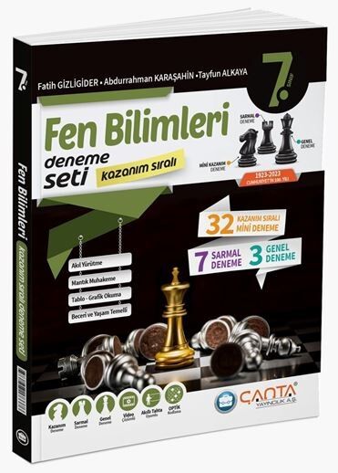 Çanta 7. Sınıf Fen Bilimleri Kazanım Sıralı Deneme Seti Çanta Yayınları