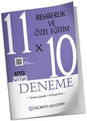 SÜPER FİYAT - Öğreti 2023 KPSS Eğitim Bilimleri Rehberlik ve Özel Eğitim 11x10 Deneme Çözümlü Öğreti Akademi