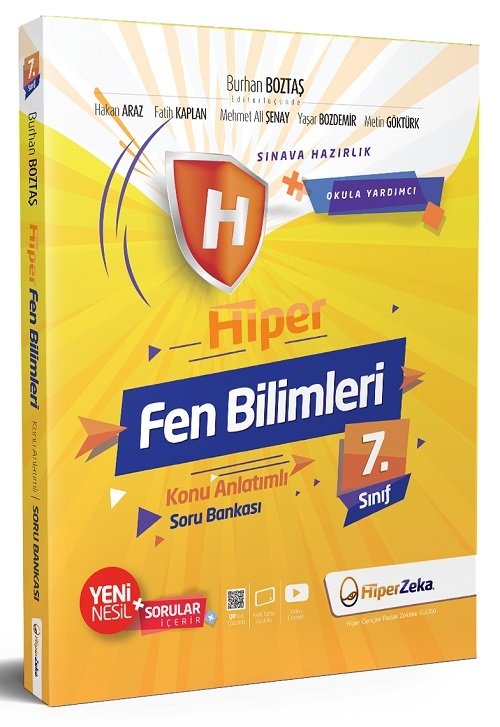 Hiper Zeka 7. Sınıf Hiper Fen Bilimleri Konu Anlatımlı Soru Bankası - Burhan Boztaş Hiper Zeka Yayınları