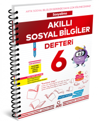 SÜPER FİYAT - Arı Yayınları 6. Sınıf Sosyalimo Akıllı Sosyal Bilgiler Defteri Arı Yayınları