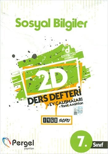 Pergel 7. Sınıf Sosyal Bilgiler 2D Ders Defteri Pergel Yayınları