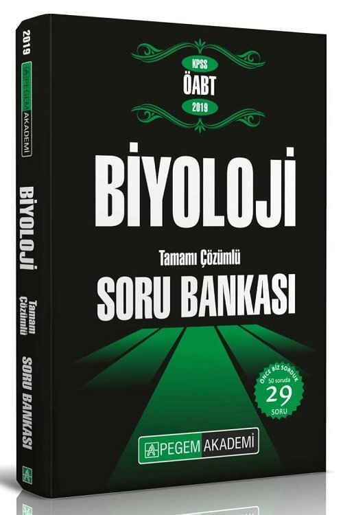 Pegem 2019 ÖABT Biyoloji Soru Bankası Çözümlü Pegem Akademi Yayınları