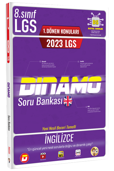 Tonguç 2023 8. Sınıf LGS 1. Dönem İngilizce Dinamo Soru Bankası Tonguç Akademi