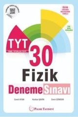 Palme YKS TYT Fizik 30 Deneme Sınavı Palme Yayınları