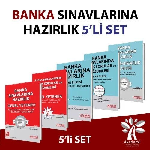 Akademi Banka Sınavları 5 li Set Akademi Consulting Yayınları