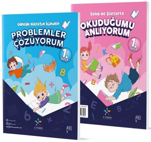 5 Yıldız 1.Sınıf Okuduğumu Anlıyorum Problemler Çözüyorum 5 Yıldız Yayınları