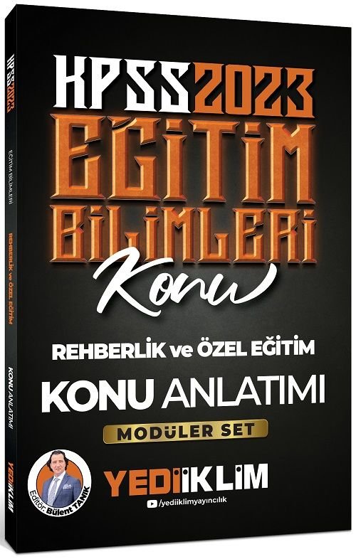 Yediiklim 2023 KPSS Eğitim Bilimleri Rehberlik ve Özel Eğitim Konu Anlatımı (Modüler Set İçerisindeki) Yediiklim Yayınları