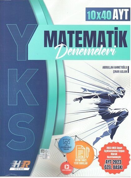 Hız ve Renk 2023 YKS AYT Matematik 10x40 Denemeleri Hız ve Renk Yayınları