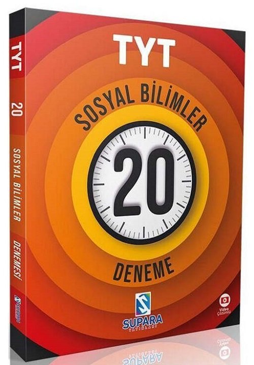 Supara YKS TYT Sosyal Bilimler 20 Deneme Video Çözümlü Supara Yayınları