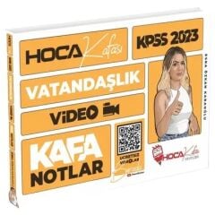 SÜPER FİYAT - Hoca Kafası 2023 KPSS Vatandaşlık Video Kafa Notlar - Esra Özkan Karaoğlu Hoca Kafası Yayınları