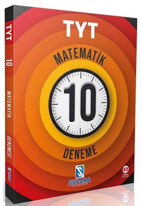 Supara YKS TYT Matematik 10 Deneme Video Çözümlü Supara Yayınları