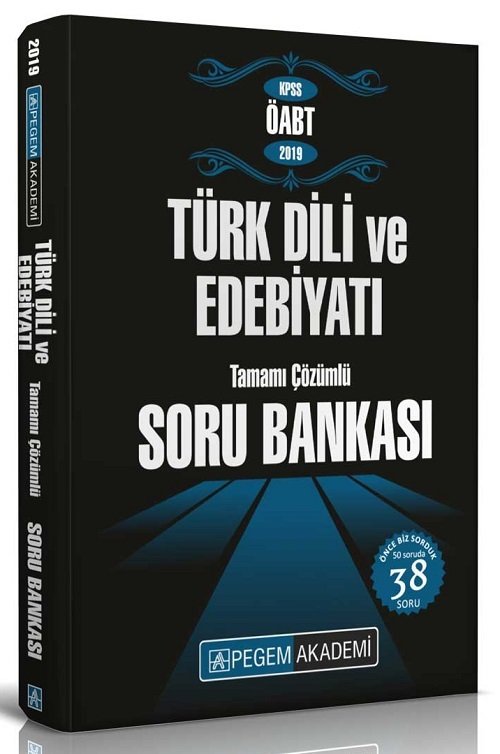 Pegem 2019 ÖABT Türk Dili ve Edebiyatı Soru Bankası Çözümlü Pegem Akademi Yayınları