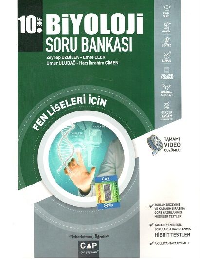 Çap Yayınları 10. Sınıf Fen Lisesi Biyoloji Soru Bankası Çap Yayınları