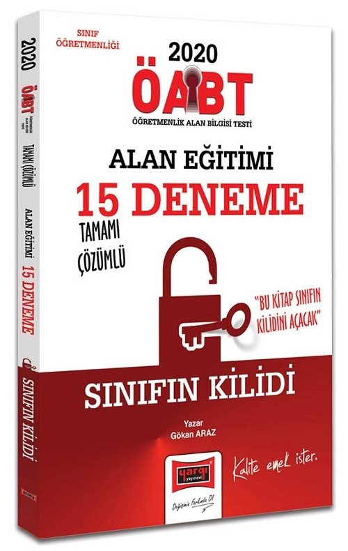 Yargı 2020 ÖABT Sınıf Öğretmenliği Sınıfın Kilidi Alan Eğitimi 15 Deneme Çözümlü Yargı Yayınları