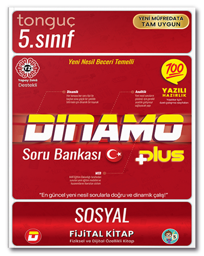 Tonguç 5. Sınıf Sosyal Bilgiler Dinamo Fijital Kitap Soru Bankası Tonguç Akademi