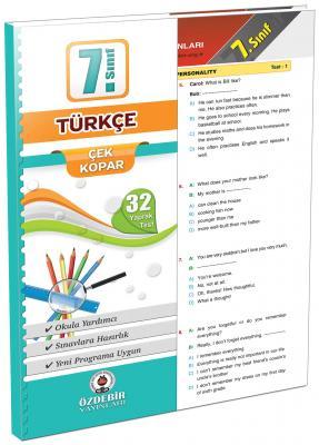 Özdebir 7. Sınıf Türkçe Yaprak Test Özdebir Yayınları