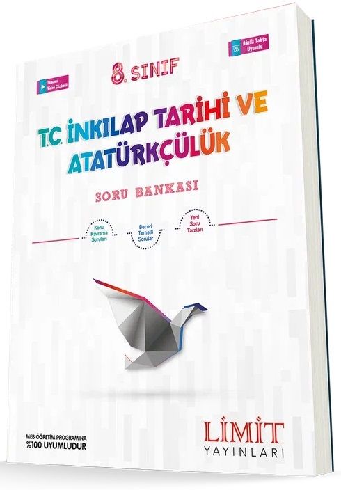 Limit 8. Sınıf TC İnkılap Tarihi ve Atatürkçülük Soru Bankası Limit Yayınları