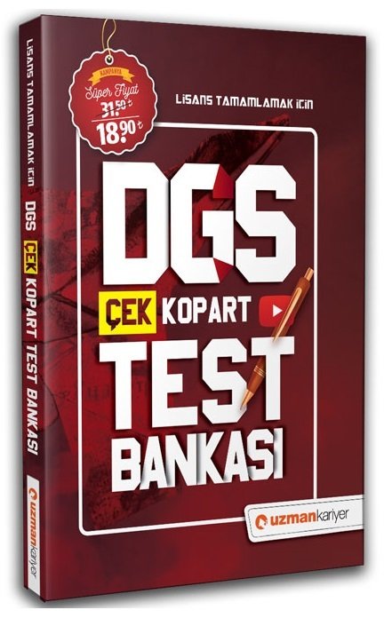 SÜPER FİYAT - Uzman Kariyer DGS Stratejik Test Bankası Yaprak Test Video Çözümlü Uzman Kariyer Yayınları