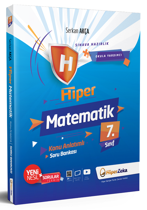 Hiper Zeka 7. Sınıf Hiper Matematik Konu Anlatımlı Soru Bankası - Serkan Akça Hiper Zeka Yayınları